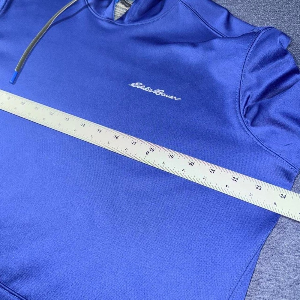 Eddie Bower Blue Pullover Free head Hoodie size L - Picture 7 of 8
